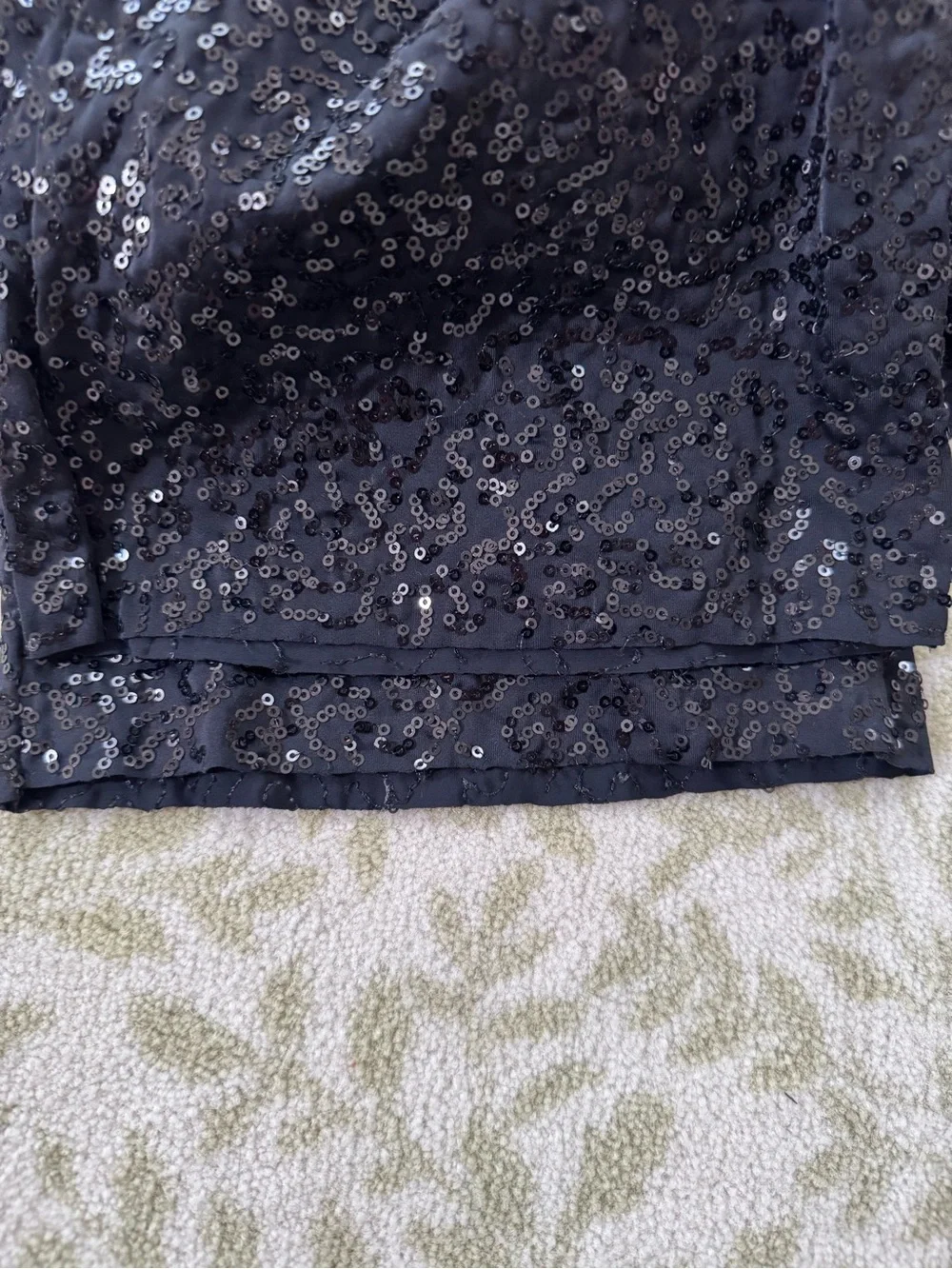 Weissman Ready For the Floor Black Sequined Jumpsuit Dance Costume Size LC